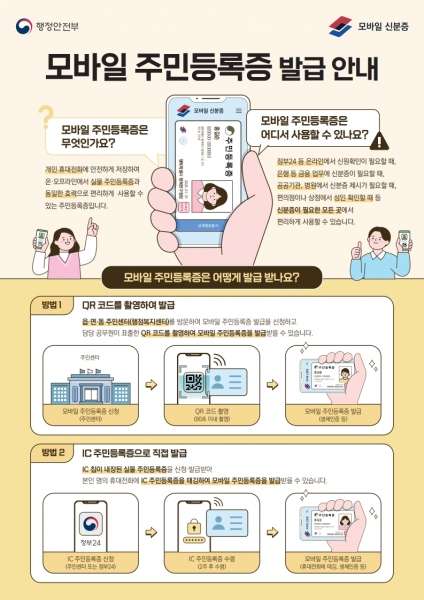 양주시, ‘모바일 주민등록증’ 발급ⵈ 오는 28일부터 시행