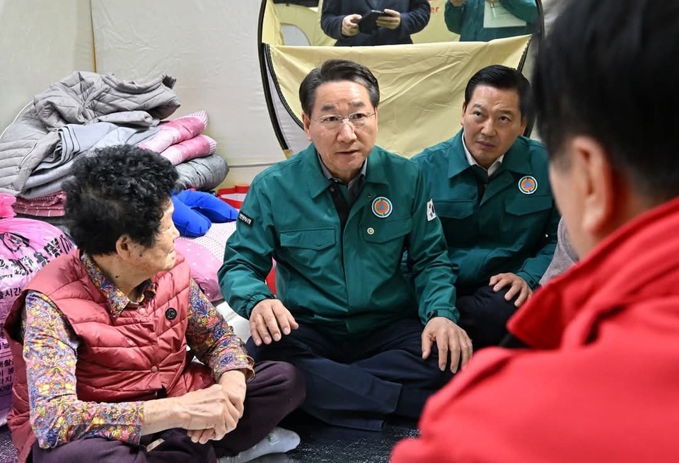 유정복 인천시장이 경북 안동과 경남 창원의 산불 피해 현장을 찾았다. (사진=유정복 인천시장 페이스북)