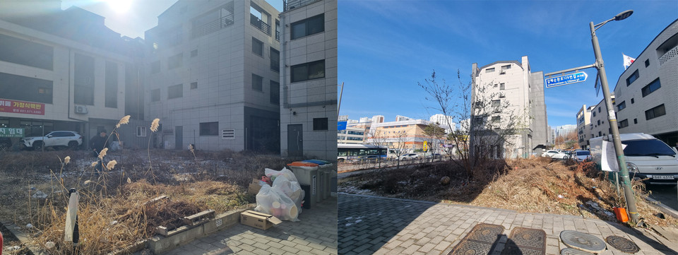 구리시가 주택가의 주차난 해소를 위해 갈매동에 '우리마을 틈새주차장' 제1호와 제2호 부지를 확보하고, 해당 토지주들과 무상 임대차 계약을 체결하여 본격 사업에 착수한다. (사진제공=구리시청)