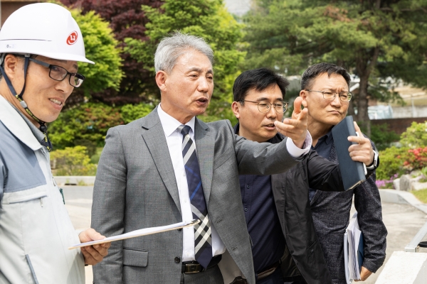 윤환 계양구청장, 다남동 경로당 신축 현장 점검