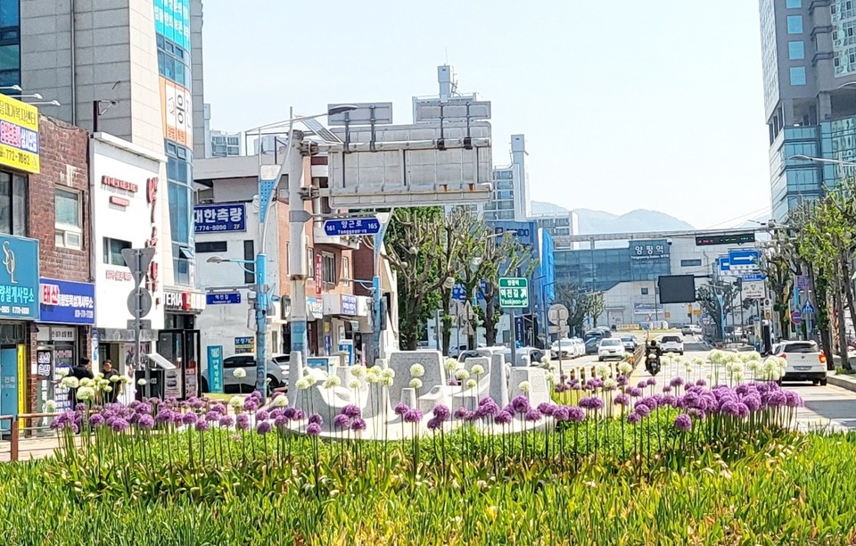양평군이 도시 경관 개선과 주민 만족도 제고를 위해 회전교차로 화단 조성 사업을 본격 확대한다. (사진제공=양평군)