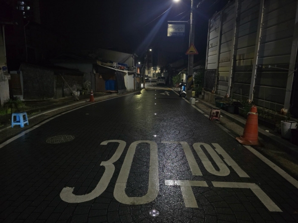 인천 동구, 만석동 괭이부리마을 일원에 하이브리드 도로표지병 설치