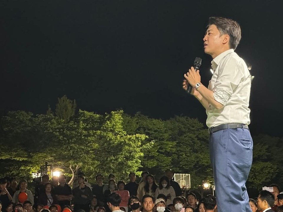 이준석 개혁신당 대선 후보가 공식선거운동이 끝난 2일 오후 자신의 SNS에 “이번 대선은 명량해전과 같았다”며 “자금도 조직도 없이 시작했지만, 상식과 희망, 그리고 국민의 손으로 여기까지 왔다”고 밝혔다. (사진=이준석 후보 페이스북)