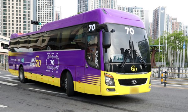 김포골드라인 혼잡률 완화를 위해 도입한 출근급행버스 70C·D 노선이 정규노선으로 전환된다. (사진제공=김포시)
