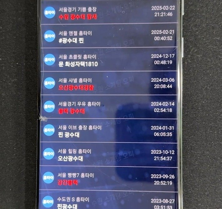 성매매 업소에 방문객들의 개인정보를 불법 수집해 다른 성매매 업주들에게 팔아먹은 일당이 검거됐다. (사진제공=경기남부경찰청)