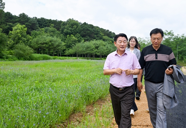의정부시, ‘민락 힐링 텃밭정원’…꽃과 텃밭이 어우러진 도심 속 쉼터로