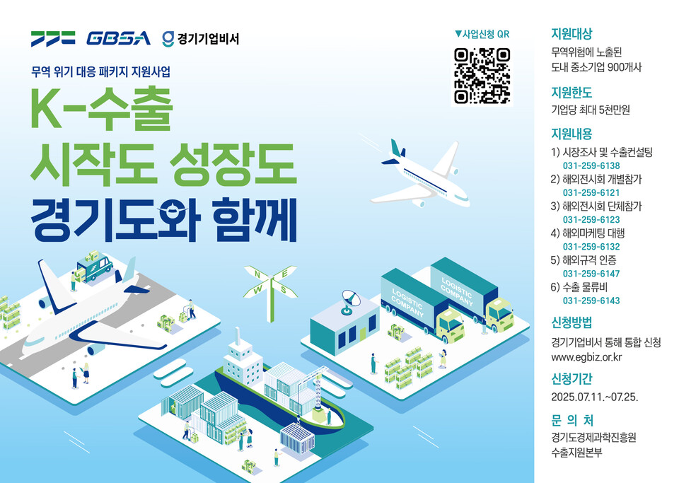 경기도가 자동차, 반도체, 의약품, 철강, 알루미늄 등 대미 수출 핵심 품목을 중심으로 무역분쟁 피해 가능성이 있는 기업에 최대 5천만원을 지원하기로 했다. (사진제공=경기도)
