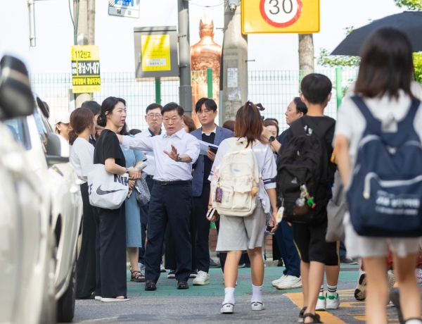 박승원 광명시장 “학생들이 안심하고 통학할 수 있도록 할 것”