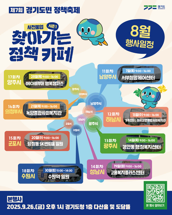 경기도가 내달 26일 도청에서 ‘경기도형 1인가구 정책 발굴’을 주제로 제7회 ‘경기도민 정책축제’를 개최한다. (사진제공=경기도)