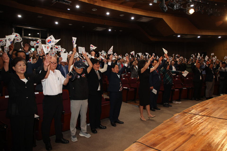 남양주시가 15일 오전 10시, 시청 다산홀에서 제80주년 8·15 광복절 경축식을 열고, 순국선열의 희생을 기리며 자주독립 정신을 새로운 100년으로 이어갈 것을 다짐했다. (사진제공=남양주시)