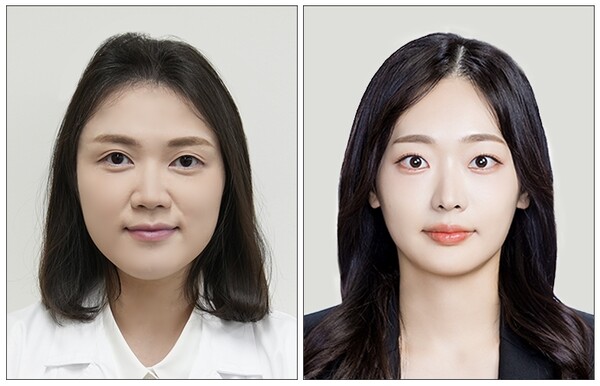 의정부을지대병원 강서영 교수(왼쪽)와 을지의대 구단비 학생. (사진제공=의정부을지대병원)