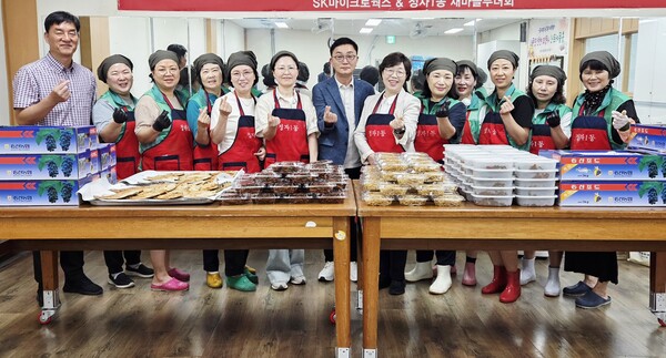 11일 오전 수원 장안구 정자1동 주민센터에서 봉사활동을 펼친 (사진=순정우 기자)