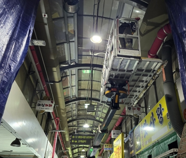 미추홀구, 전국 최초 ‘전통시장 아케이드 융복합 도료 시범 사업’ 추진해