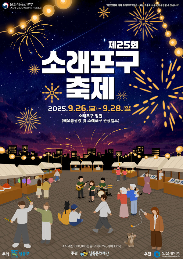 제25회 소래포구 축제를 앞두고 축제장 내 먹거리 정보를 사전에 공개해 방문객 편의를 높이고 착한 축제 구현에 나섰다. (사진제공=남동구)