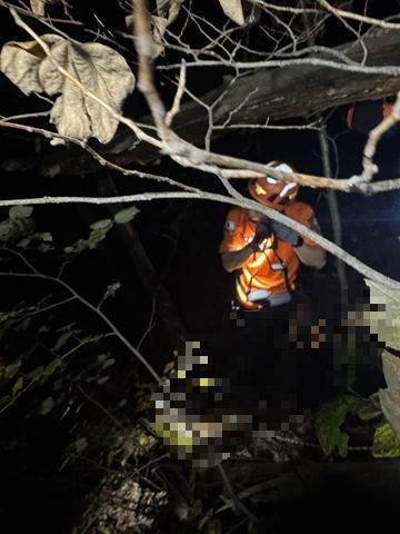 양평 용문산에서 등산 중이던 30대 미국인 여성이 절벽 아래로 추락했다가 4시간 만에 무사히 구조됐다. (사진제공=경기도소방재난본부)