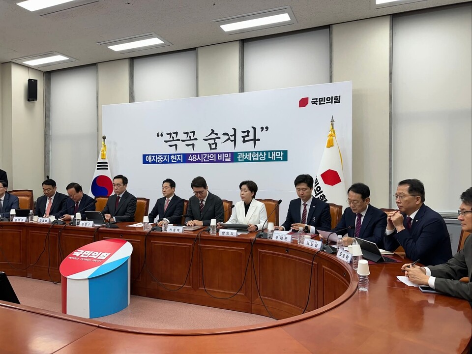 국민의힘이 20일 오전 열린 최고위원회의에서 이재명 정부를 향해 전방위 공세를 펼쳤다. (사진=양향자 최고위원 페이스북)