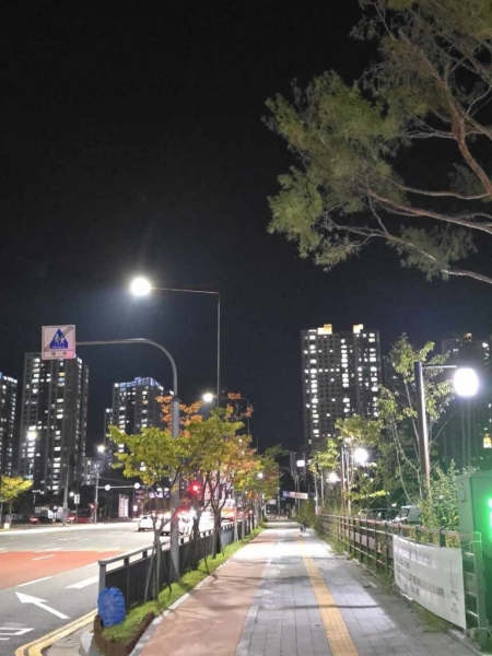 의정부시, 민락2지구 보행등 LED 전면 교체...안전한 밤길 조성 (사진제공=의정부시)