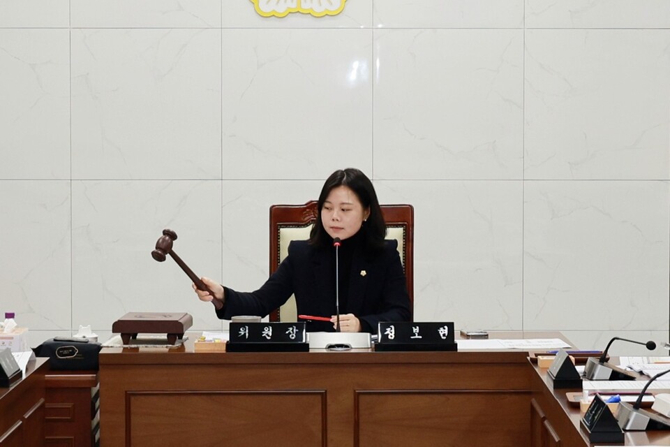 연수구의회 정보현 자치도시위원장(더불어민주당·비례)이 제276회 연수구의회 행정사무감사 2일차에서 연수구 행정 전반의 구조적 개선을 촉구했다. (사진제공=연수구의회)