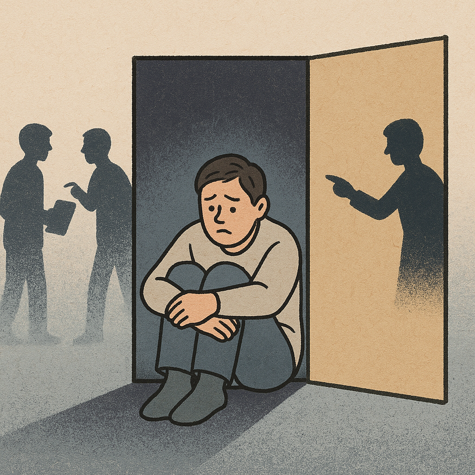 국민 대다수가 '은둔형 외톨이' 문제를 심각한 사회문제로 인식하고 있으며, 정부와 지자체가 청년층 중심의 현재 지원 체계를 전 연령대로 넓히고, 스스로 도움을 요청하기 어려운 이들을 선제적으로 찾아가는 방식으로 바꿔야 한다는 의견이 우세한 것으로 나타났다. (사진=챗 GPT)