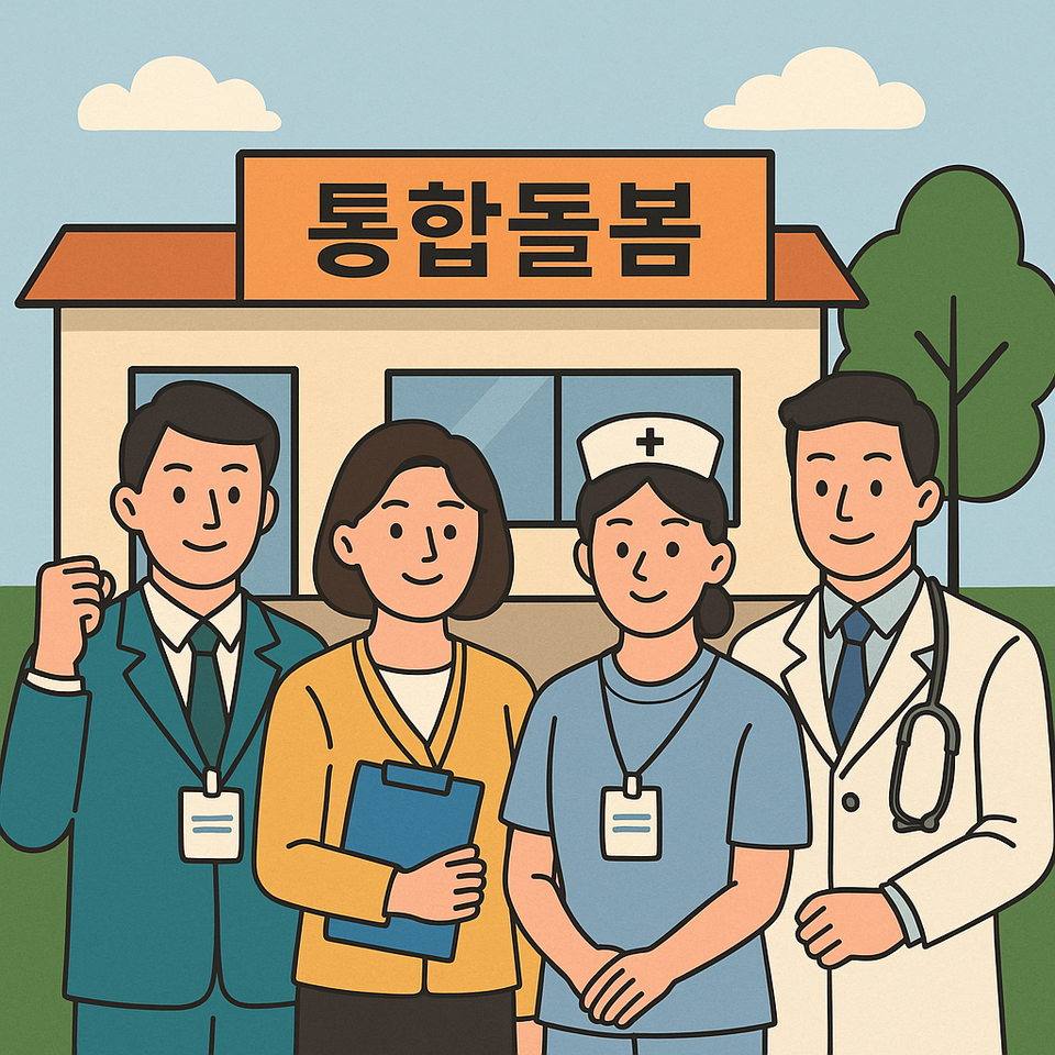 정부가 내년 3월 '돌봄통합지원법' 시행을 앞두고 지방정부 중심의 통합돌봄 체계를 구축하기 위해 전국 지방자치단체에 통합돌봄 전담 인력 5394명을 2026년 기준인건비에 반영해 확충하기로 했다. 사진은 기사 이해를 돕기 위한 AI 생성 이미지.