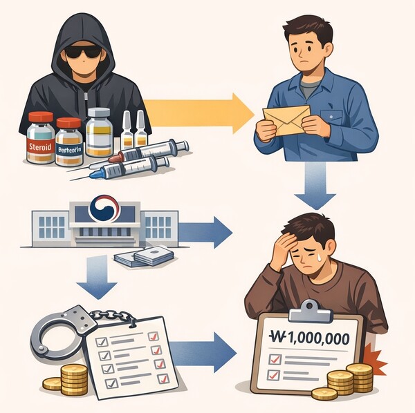 식품의약품안전처가 불법 판매업자로부터 스테로이드 및 에페드린 성분 주사제를 구매한 30명에 대해 약사법 위반으로 1인당 100만원의 과태료를 부과했다.