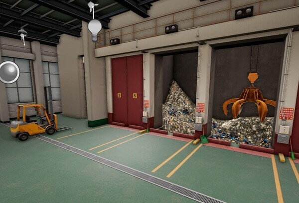 인천환경공단이 가상현실(VR) 기술을 활용한 물·자원순환 체험형 환경교육 서비스를 본격 추진하며 환경교육도시 인천 조성에 나선다. 사진은 VR 소각시설 그래픽. (사진제공=인천환경공단)