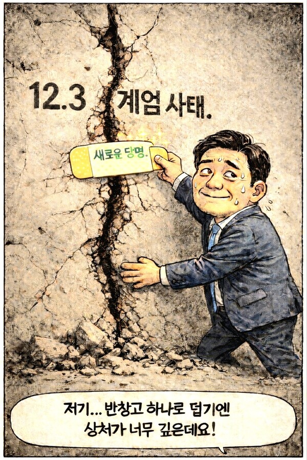 [AI만평] 가려지지 않는 상처.