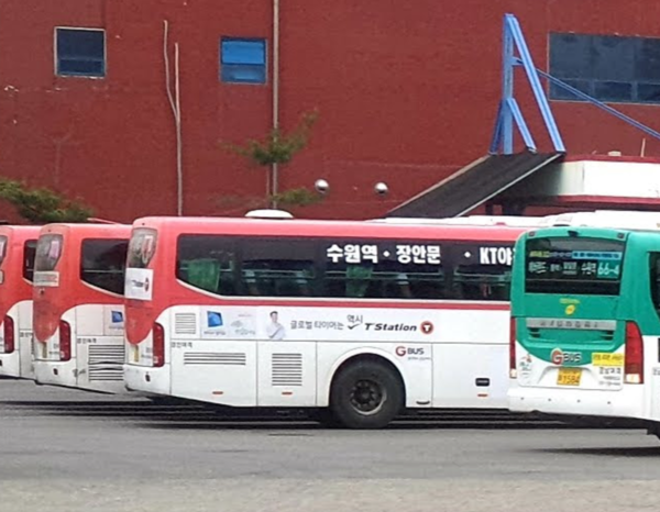 수원의 한 버스차고지 모습 (사진=순정우 기자)