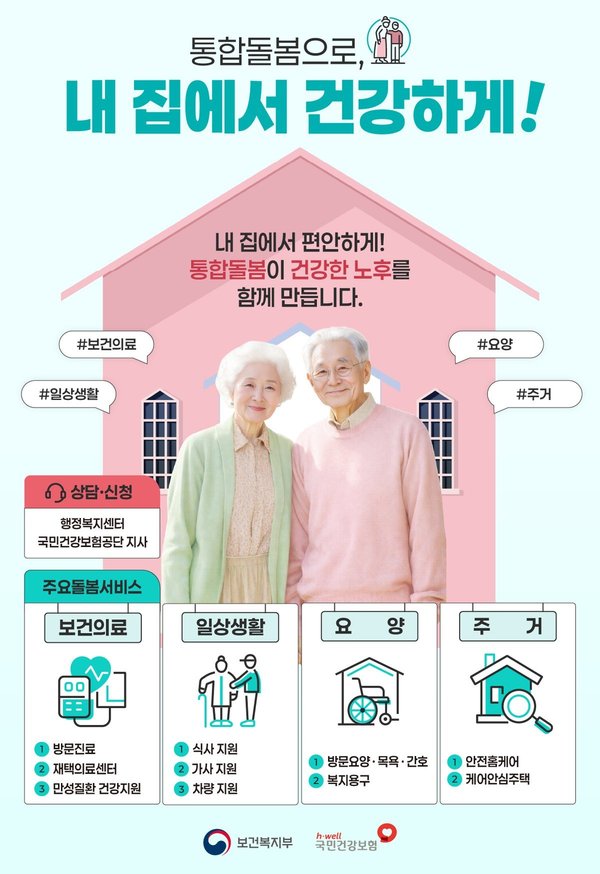 홍보물 통합돌봄 웹포스터 인천중구 제공