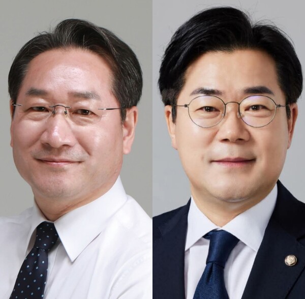 국민의힘이 6·3 지방선거 인천시장 후보로 유정복 인천시장을 확정하면서 더불어민주당 후보로 결정된 박찬대 국회의원(인천 연수갑)과의 맞대결 구도가 형성됐다. (사진=유정복 인천시장, 박찬대 의원 SNS)