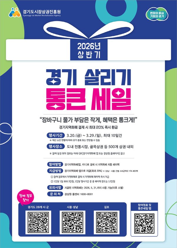 고양시, 전통시장 살리는 ‘통큰 세일’ 시작…최대 20% 혜택 (고양시 제공)