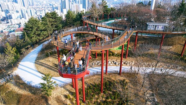 미추홀구, 수봉공원 ‘하늘 위 산책로’ 스카이워크 전격 개장 (미추홀구 제공)