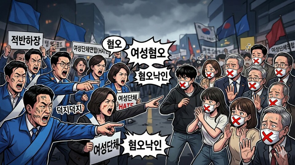이준석 개혁신당 대표가 ‘혐오 낙인’을 둘러싼 정치권 논쟁에 불을 지폈다. 이 대표는 2일 자신의 페이스북 계정에 글과 이미지를 올리고 “질문을 ‘혐오낙인’으로 입막음하는 자들이 민주주의의 적”이라고 주장했다. (사진=이준석 대표 페이스북)