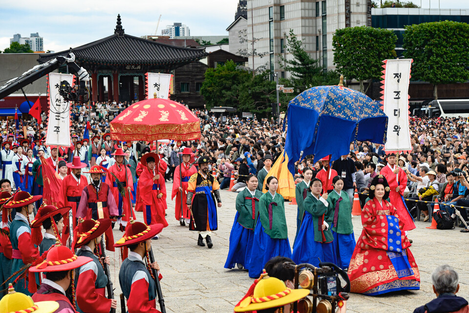 2025년 정조대왕 능행차 공동재현. (사진제공=수원시)