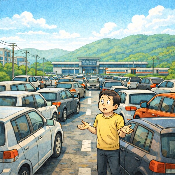 [중앙AI만평] 차 댈 곳이 없다.