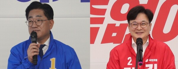 민주당 이기형 김포시장 후보와 국민의힘 김병수 김포시장 후보.