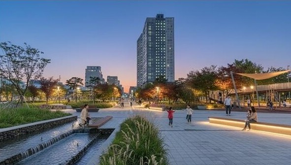 동두천 생연7리 성매매 집결지 일대에 들어설 생연 생태문화공원 조감도. 시는 이곳을 시민 휴식과 문화 활동이 가능한 공간으로 조성할 예정이다. 제공= 동두천시