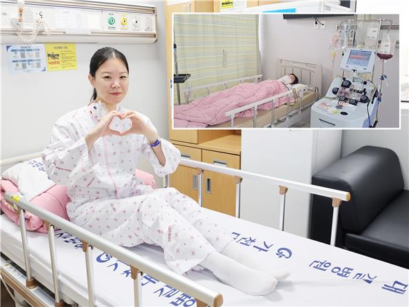 조혈모세포 기증한 김혜진 간호사 /연합뉴스
