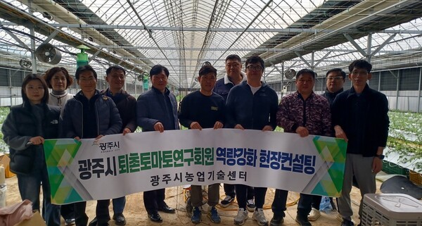 광주시, 맞춤현 현장 자문으로 퇴촌 토마토 판로 확대한다. /사진제공=광주시농업기술센터