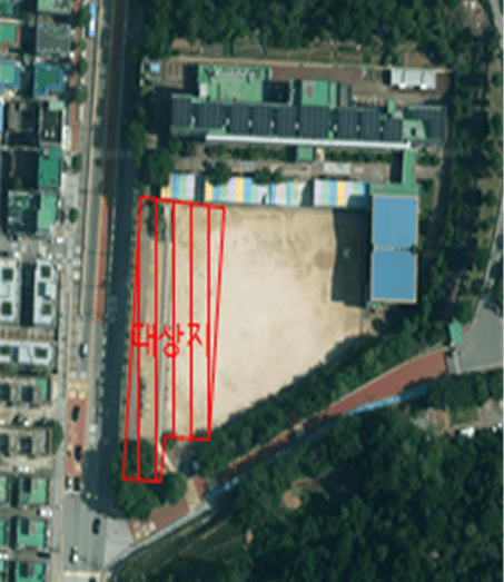 인천 천마초등학교 학교복합시설 건설 대상 부지. /사진제공=교육부