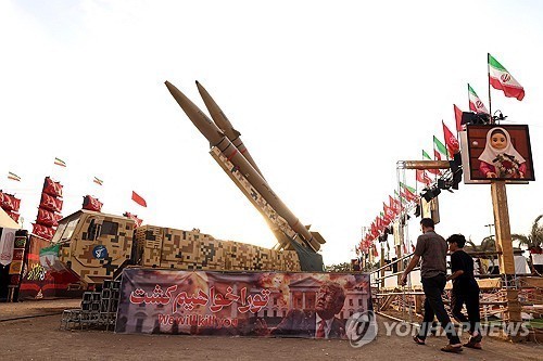 이란 졸파가르 미사일. @ AFP=연합뉴스 제공