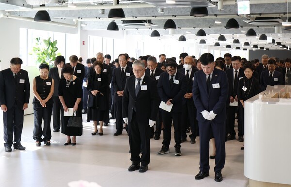고(故) 함태호 명예회장 서거 10주기를 맞아 추모식이 열리고 있다. /연합뉴스