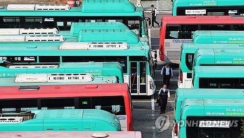 경기도 버스 차고지. ⓒ 연합뉴스