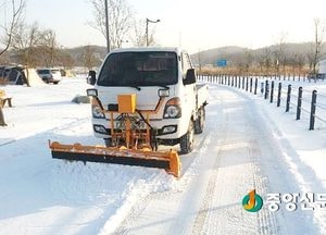 <여주>한강 둔치 내 자전거 종주도로 제설작업 추진
