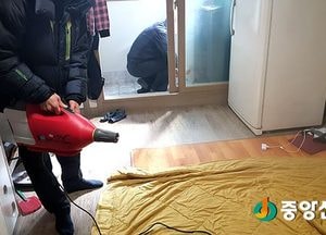 <여주>‘(주)더사랑수’ 중앙동 취약계층 가정 방역서비스 봉사