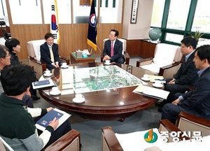 조억동 광주시장 지역 현안 건의 차 한강유역환경청 찾아