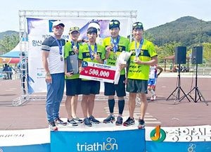 이천 트라이애슬론부 단체전 1위