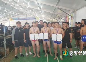 양평군청 씨름부, 춘천소양강배 장사씨름대회 3체급 2위 석권