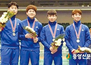 광주시청 펜싱팀 허준 선수, 국제월드컵 대회서 단체전 준우승