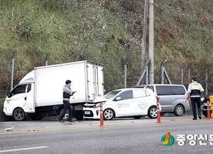 얼어붙은 도로에 ‘미끌’…여주지역 내 교통사고 속출